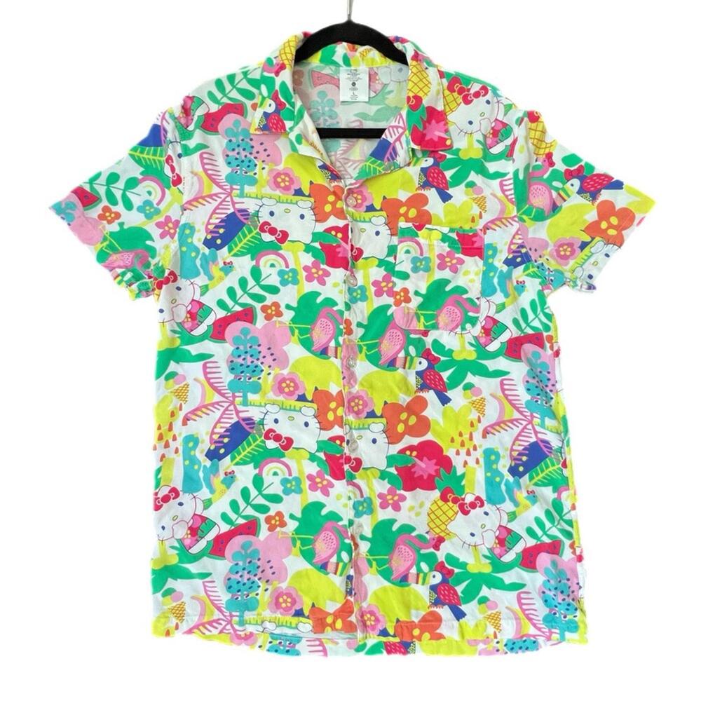 Hello Kitty Multicolor Hawaiian Shirt for Men‎ - L